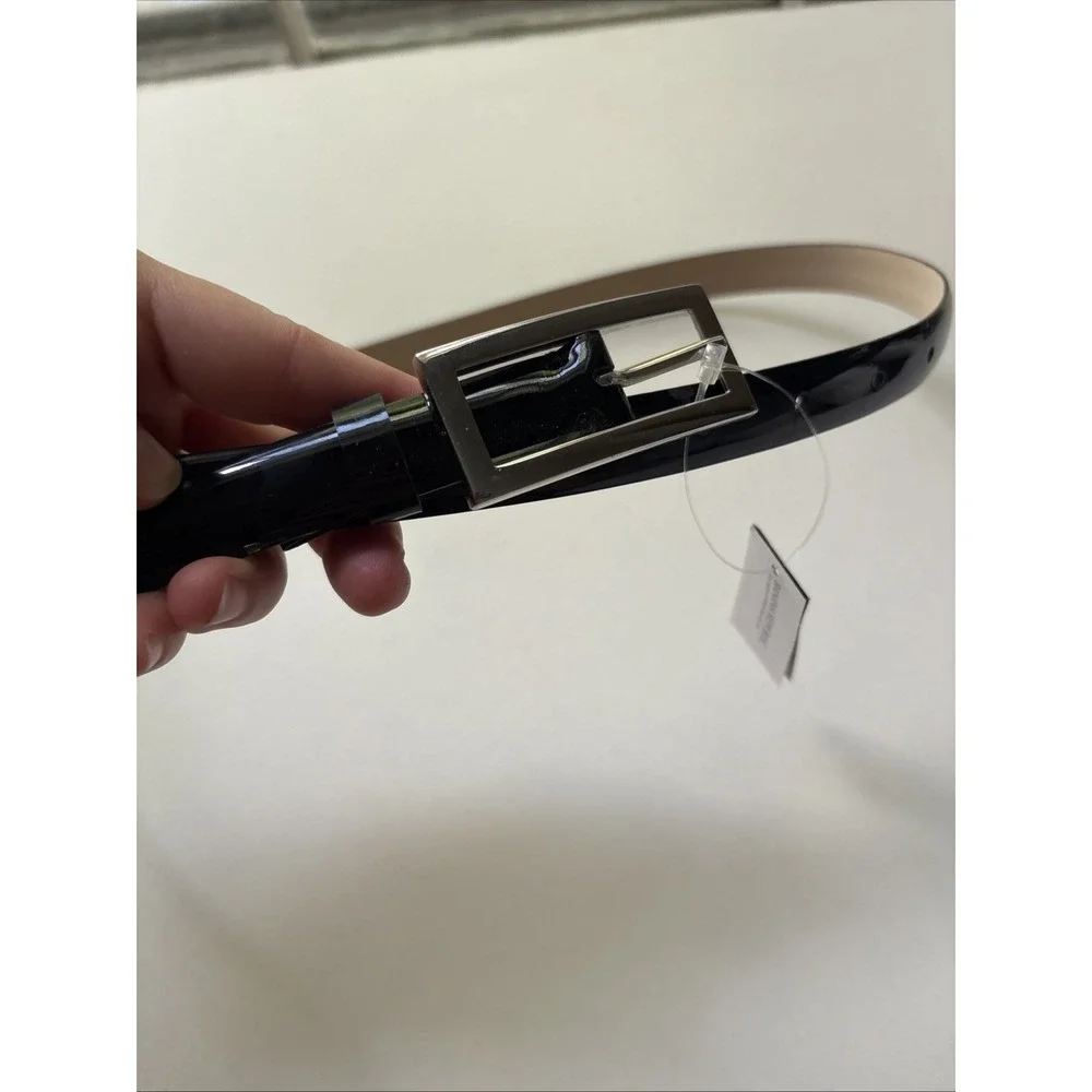 Banana Republic Black Genuine Leather Made In Italy Extra Small Belt Sit Below